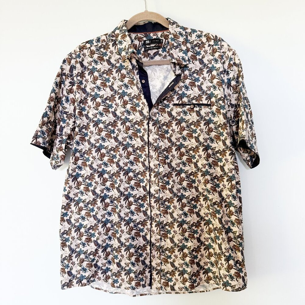SIMONS LE 31 - Mens - Floral S/S Button Shirt - XL